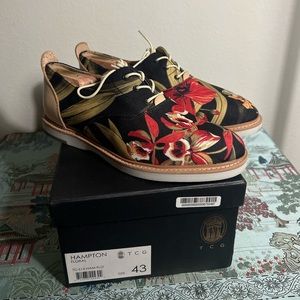 Thorocraft Goods Hampton Floral Oxford Shoes Size 43